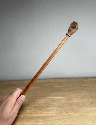 Wooden back scratcher carved - back,