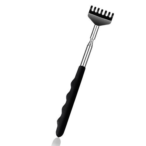 Stainless steel back scratcher - steel,