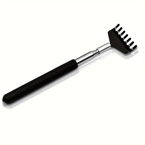 Stainless steel back scratcher - steel,