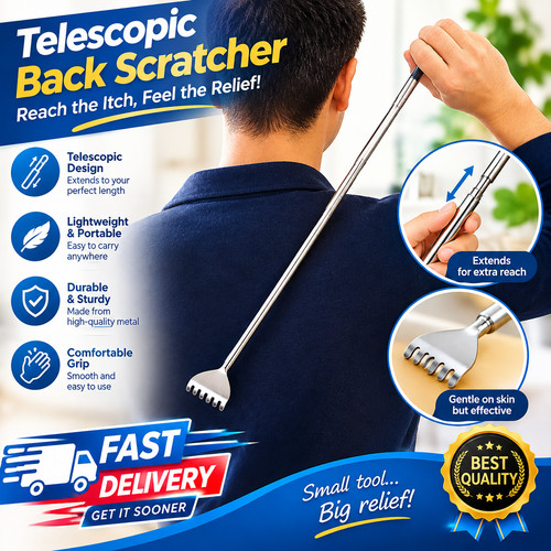 Silvery telescopic back - silvery,
