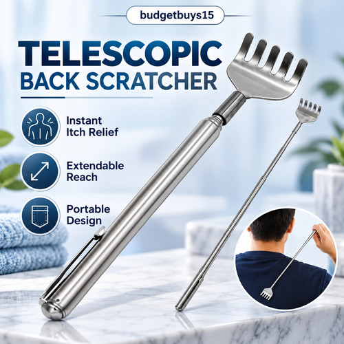 Extendable back scratcher - back,