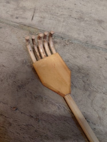 Vintage handcarved hard wooden - handcarved,