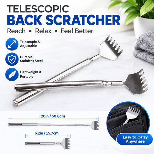 Silvery telescopic back - silvery,