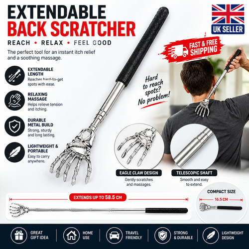 Extendable back scratcher - extendable,