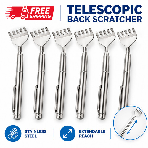 6pcs telescopic back scratcher - 6pcs,