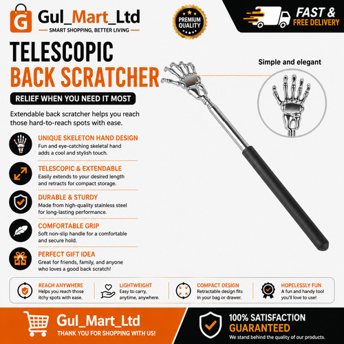 Extendable back scratcher - extendable,