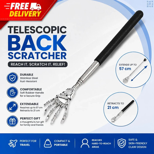 Extendable back scratcher - back,