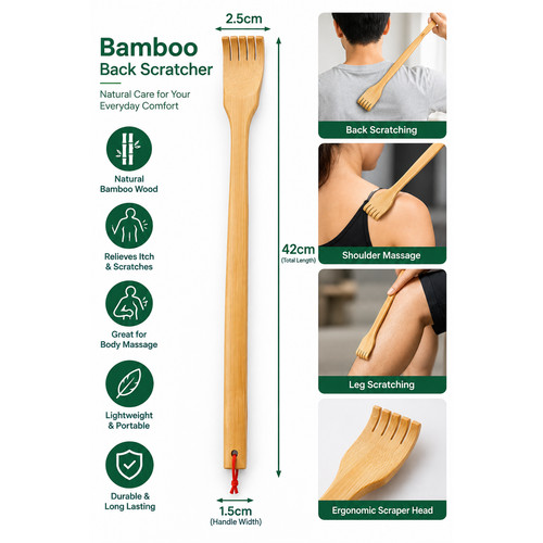 Bamboo back scratcher - bamboo,