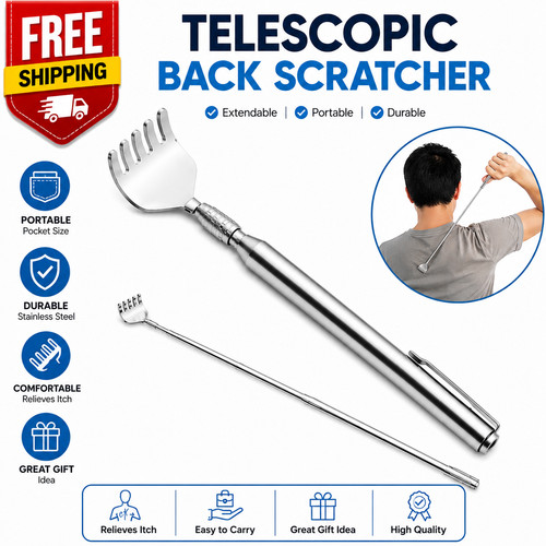 Telescopic back scratcher - telescopic,