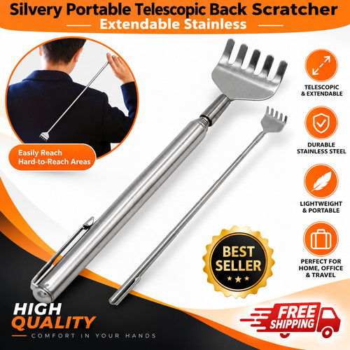 Silvery telescopic back - silvery,