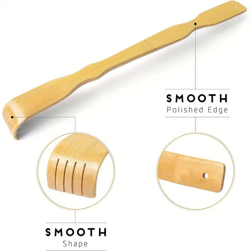 Bamboo back scratcher long - bamboo,